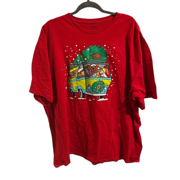 Scooby Doo and Gang Mystery Machine Christmas Tree T Shirt Size 3XL - Picture 1 of 4